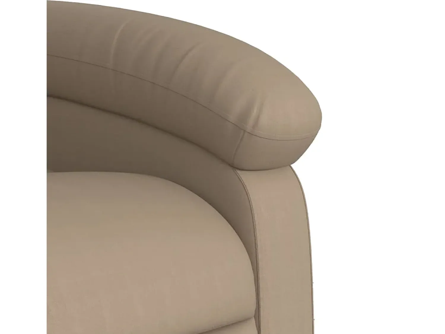 Poltrona| Poltrona reclinável couro artificial cor cappuccino SHL349614 Castanho