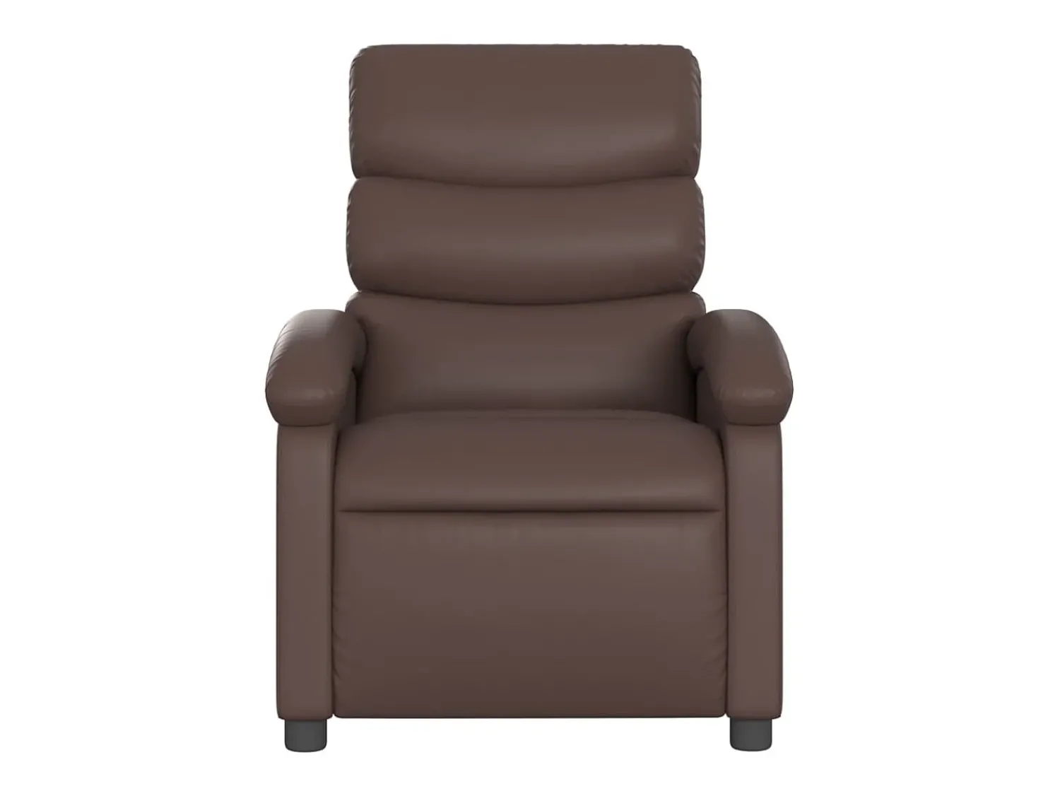 Poltrona| Poltrona reclinável couro artificial SHL852271 Castanho