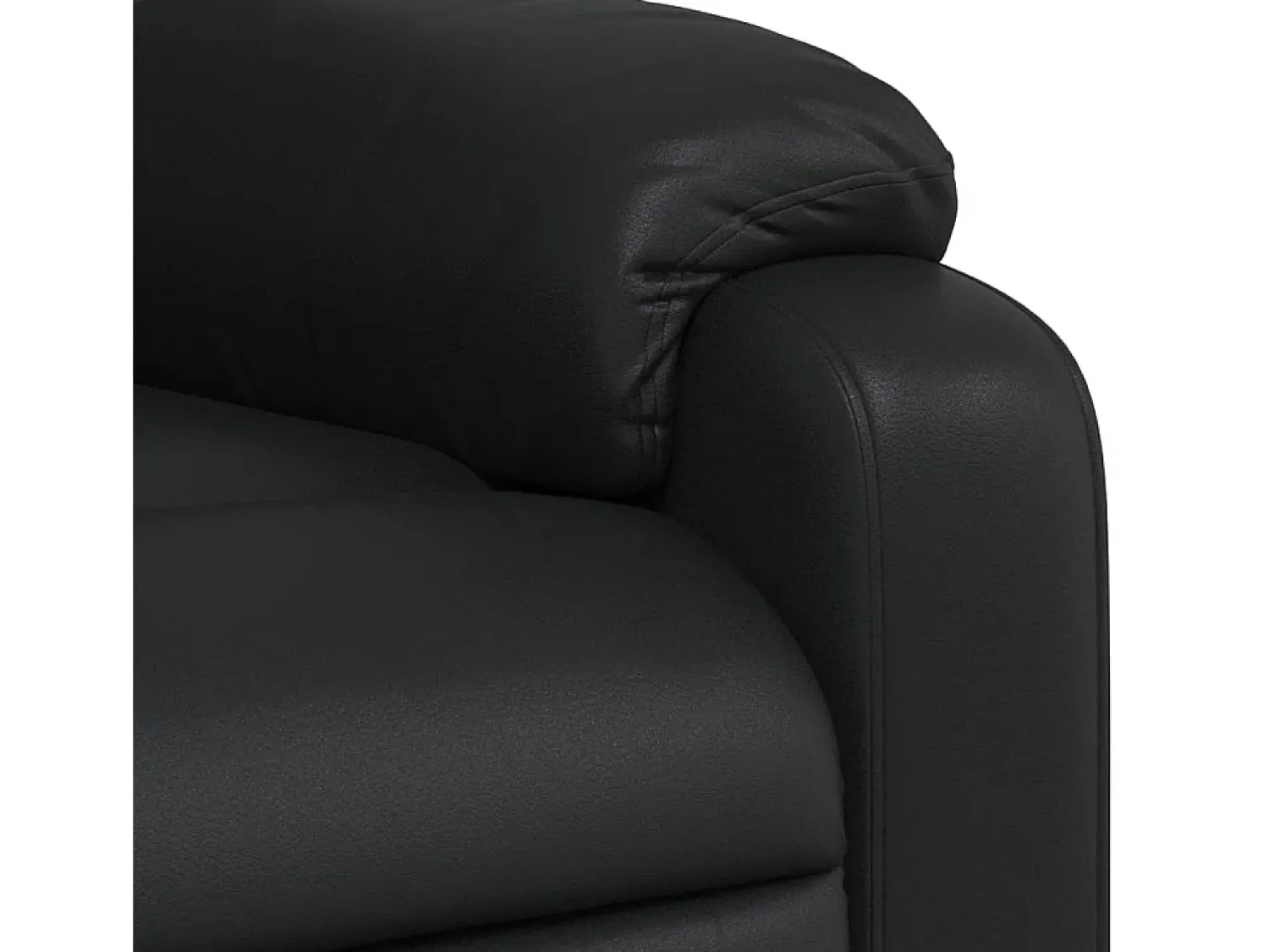 Poltrona*vidaxl Poltrona reclinável couro artificial Preto
