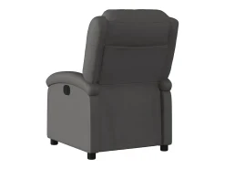Poltrona reclinável couro genuíno SHL932313 Cinzento