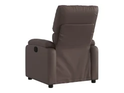 New Poltrona reclinável couro artificial SHL240708 Castanho