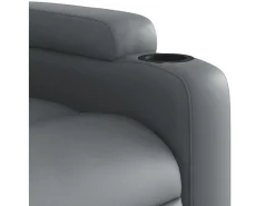 Poltrona* Poltrona reclinável couro artificial SHL218968 Cinzento