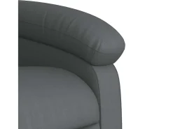 Poltrona| Poltrona reclinável couro artificial SHL517970 Cinzento