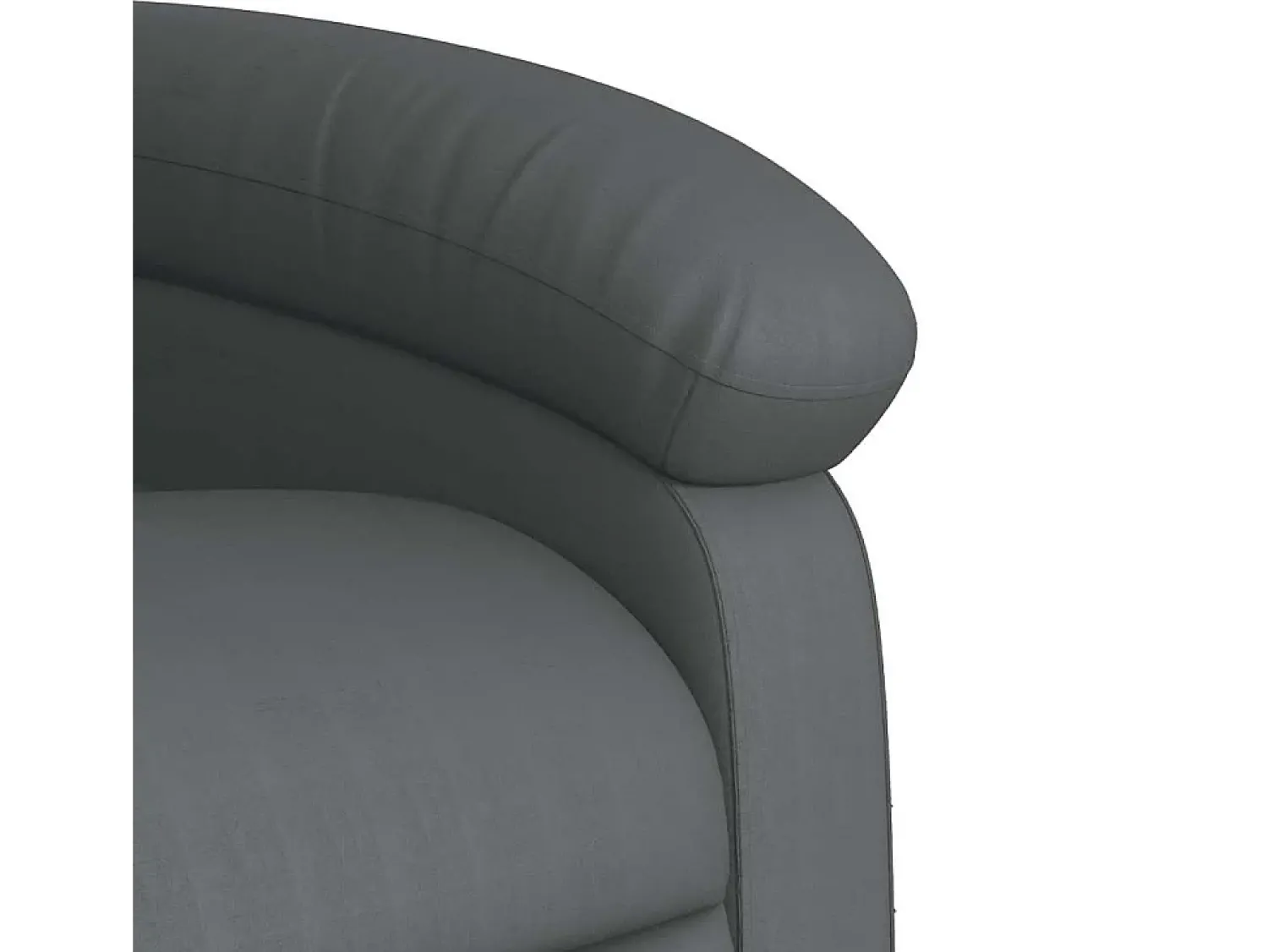 Poltrona| Poltrona reclinável couro artificial SHL517970 Cinzento