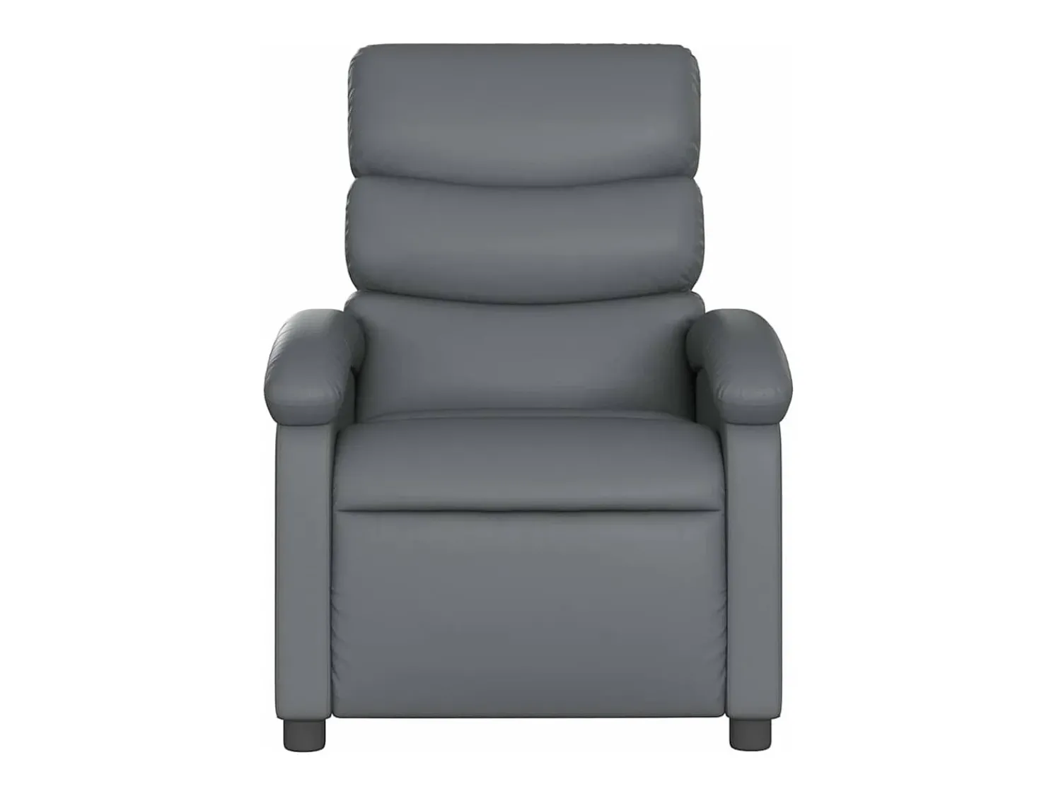 Poltrona| Poltrona reclinável couro artificial SHL517970 Cinzento