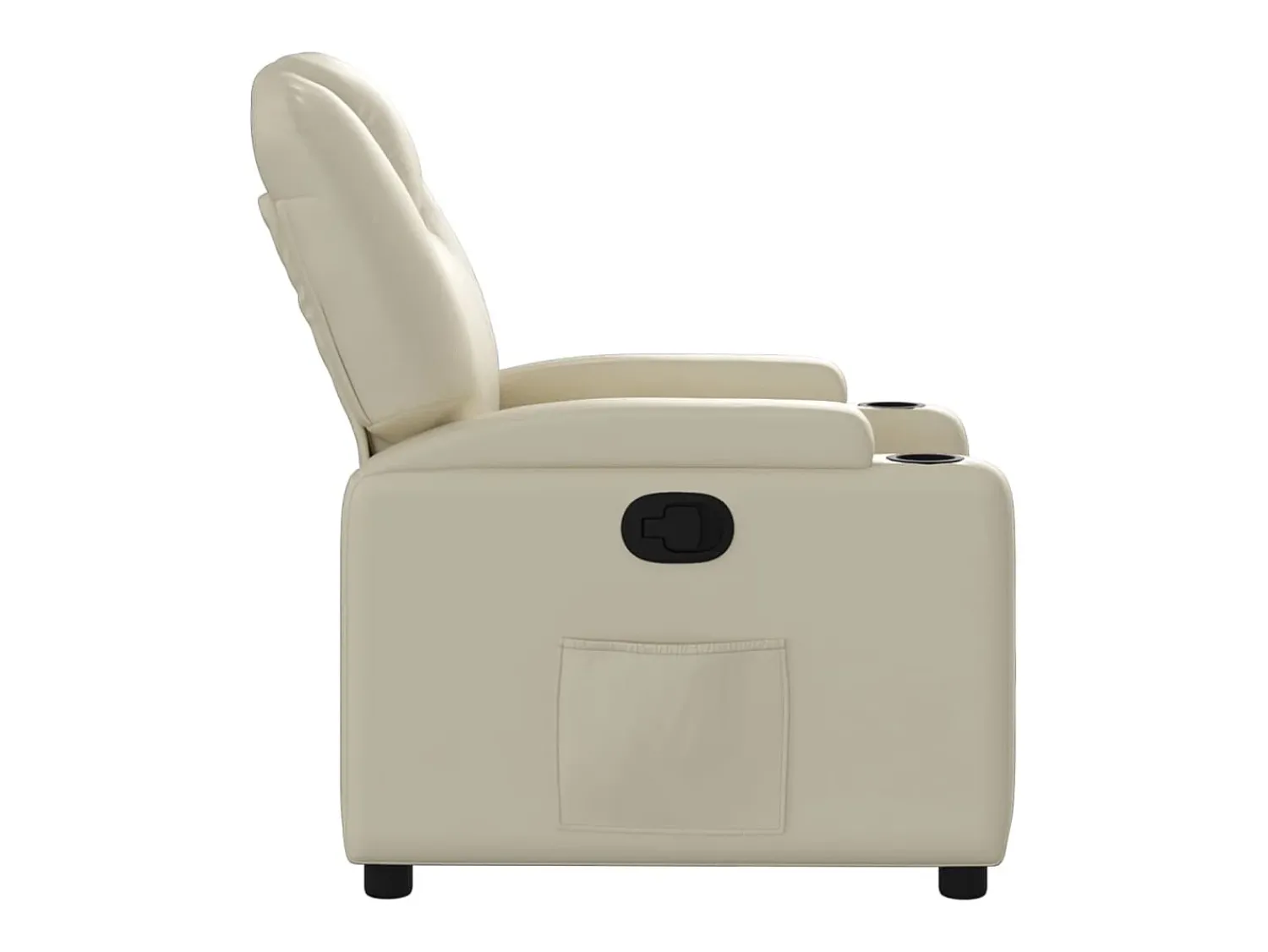 Poltrona* Poltrona reclinável couro artificial cor PT429557 Creme