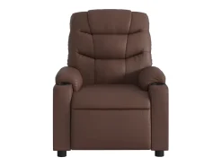 Poltrona|vidaxl Poltrona reclinável couro artificial Castanho
