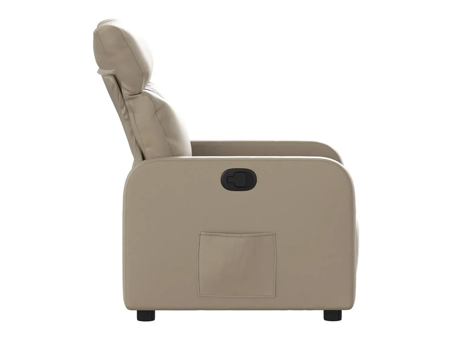 Poltrona| Poltrona reclinável couro artificial cor cappuccino SHL342435 Castanho