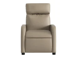 Poltrona| Poltrona reclinável couro artificial cor cappuccino SHL342435 Castanho
