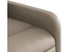 Poltrona| Poltrona reclinável couro artificial cor cappuccino SHL342435 Castanho