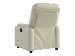 Clearance Poltrona reclinável couro artificial cor SHL146774 Creme