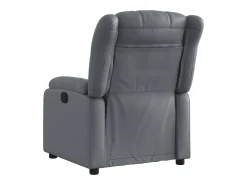 Poltrona* Poltrona reclinável couro artificial PT888242 Cinzento