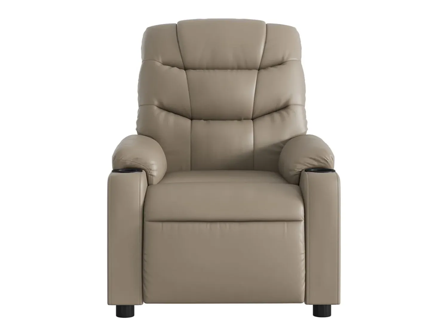 Poltrona* Poltrona reclinável couro artificial cor cappuccino SHL310346 Castanho