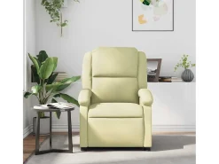 Poltrona| Poltrona reclinável couro genuíno cor SHL27584 Creme