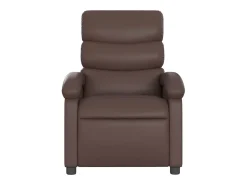 New Poltrona reclinável couro artificial PT675707 Castanho