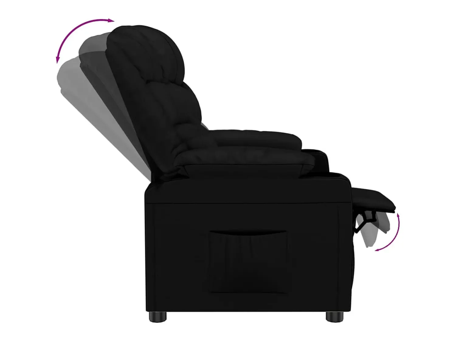 Poltrona reclinável couro artificial SHL979224^ Poltrona