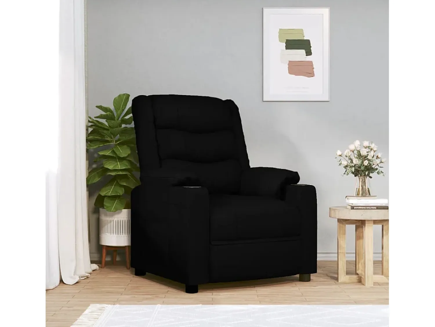 Poltrona reclinável couro artificial SHL979224^ Poltrona