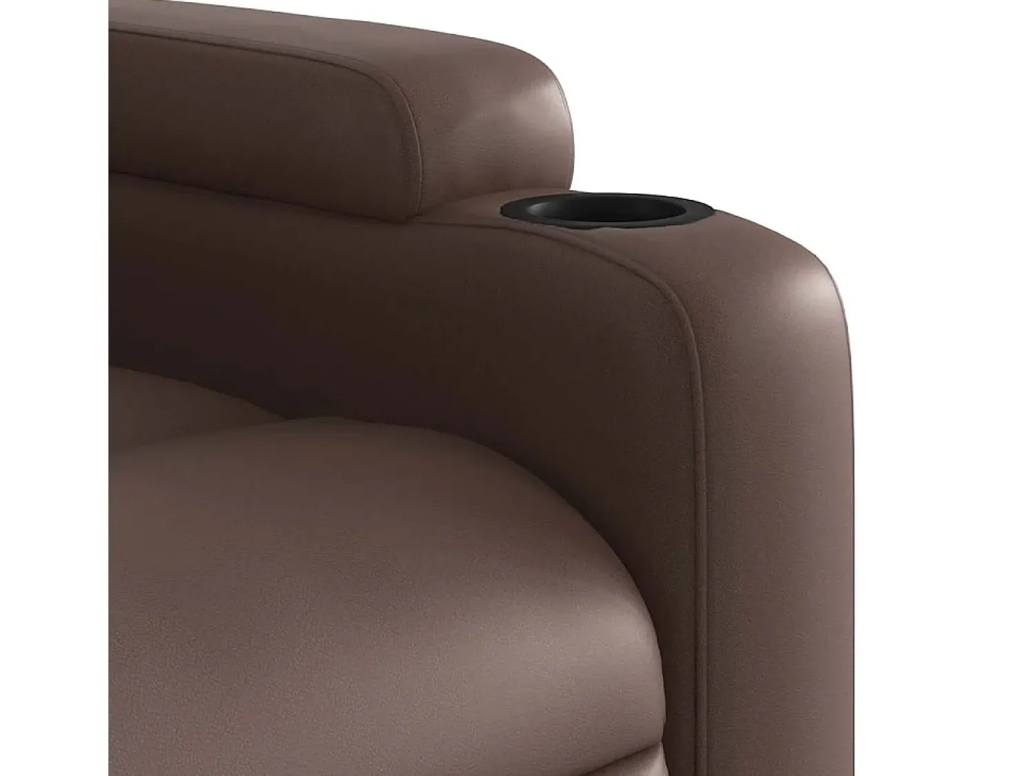 Poltrona|vidaxl Poltrona reclinável couro artificial Castanho