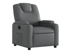 Poltrona* Poltrona reclinável couro artificial PT528033 Cinzento