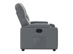 Poltrona| Poltrona reclinável couro artificial SHL968204 Cinzento