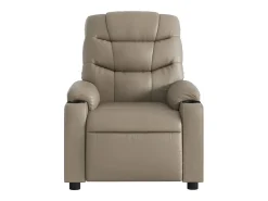 Poltrona*vidaxl Poltrona reclinável couro artificial cor cappuccino Castanho