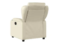 Poltrona* Poltrona reclinável couro artificial cor PT944563 Creme