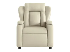 Poltrona* Poltrona reclinável couro artificial cor PT944563 Creme