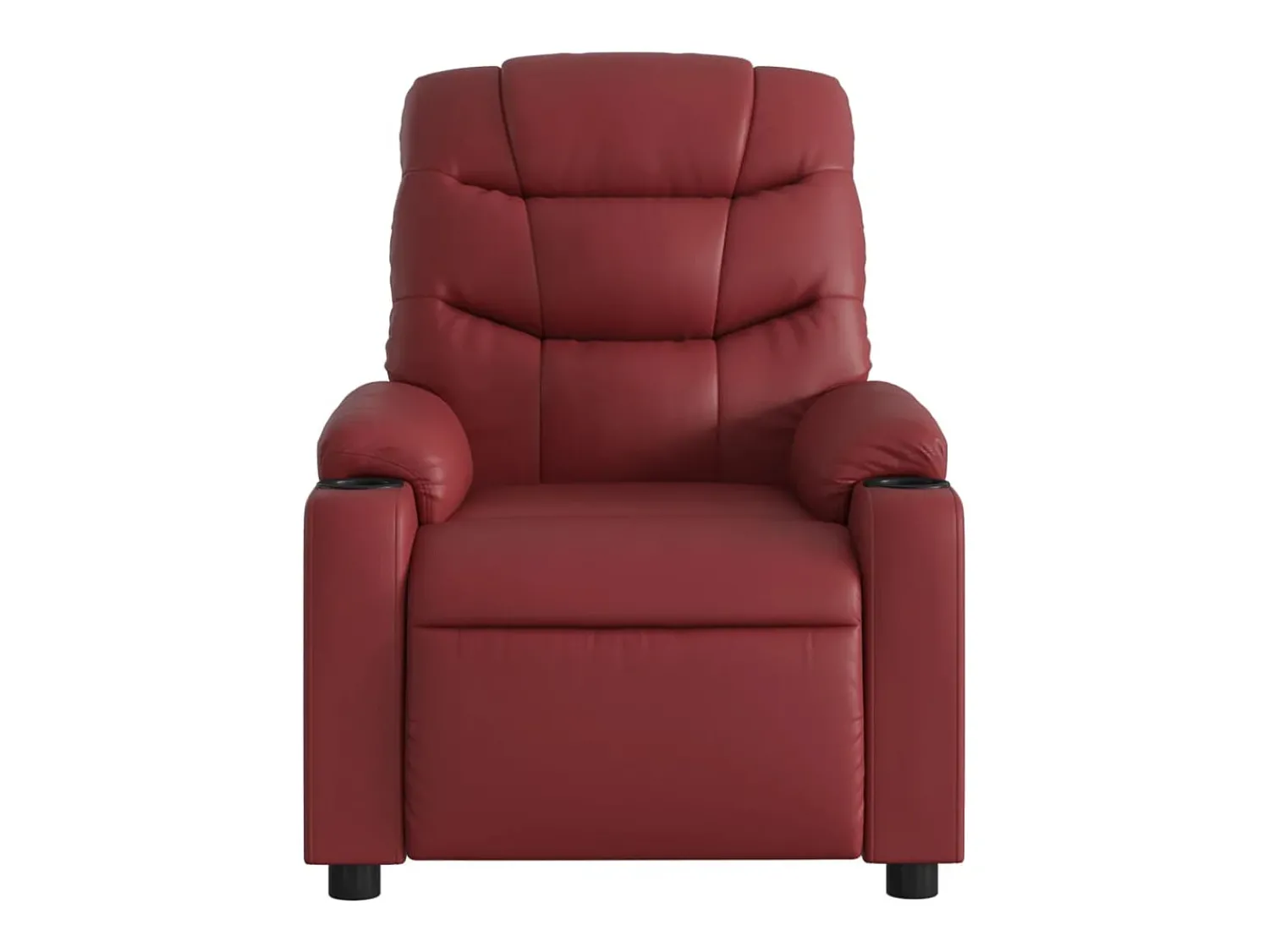 vidaxl Poltrona reclinável couro artificial tinto^ Poltrona