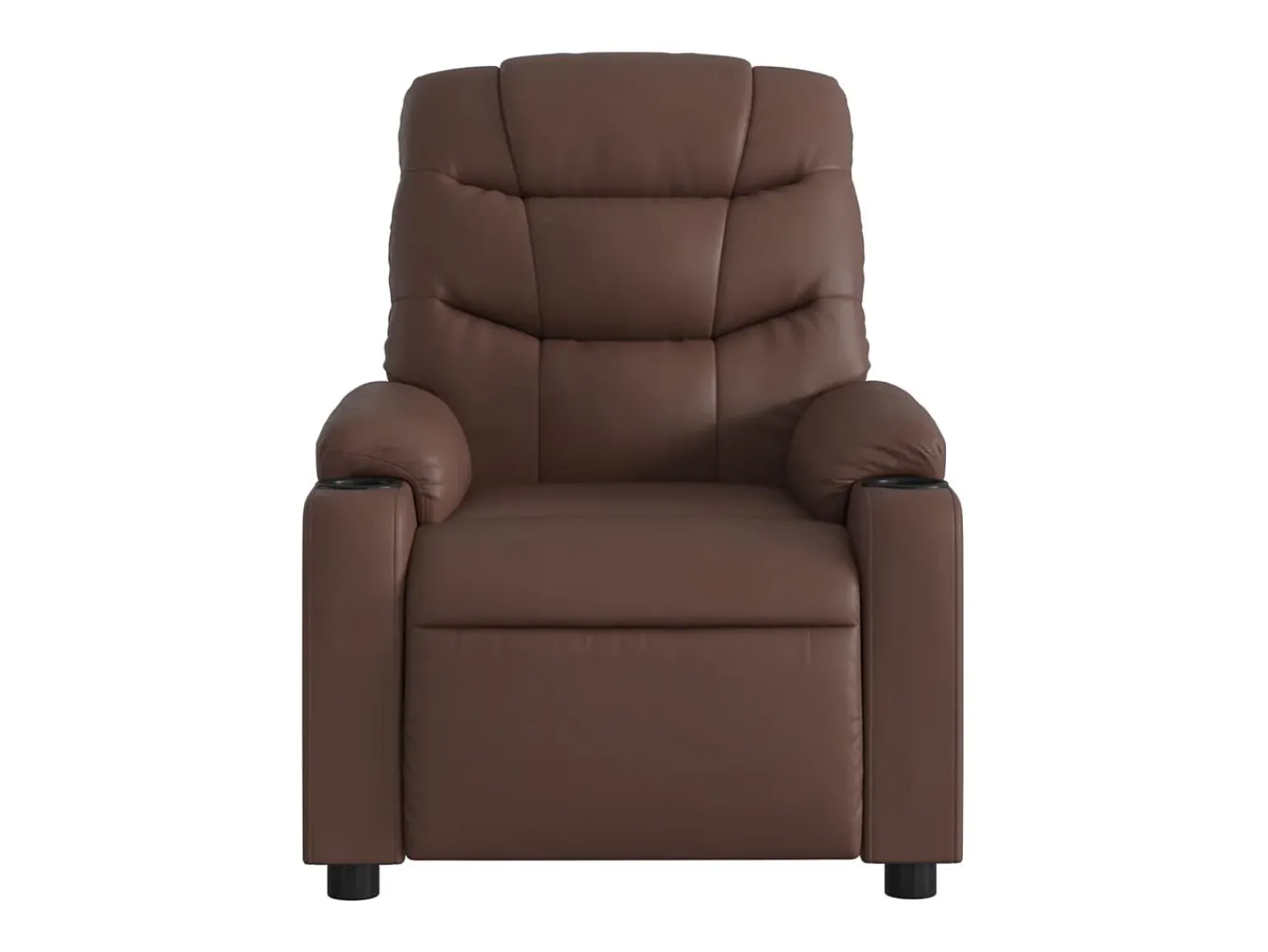 Poltrona| Poltrona reclinável couro artificial SHL184928 Castanho