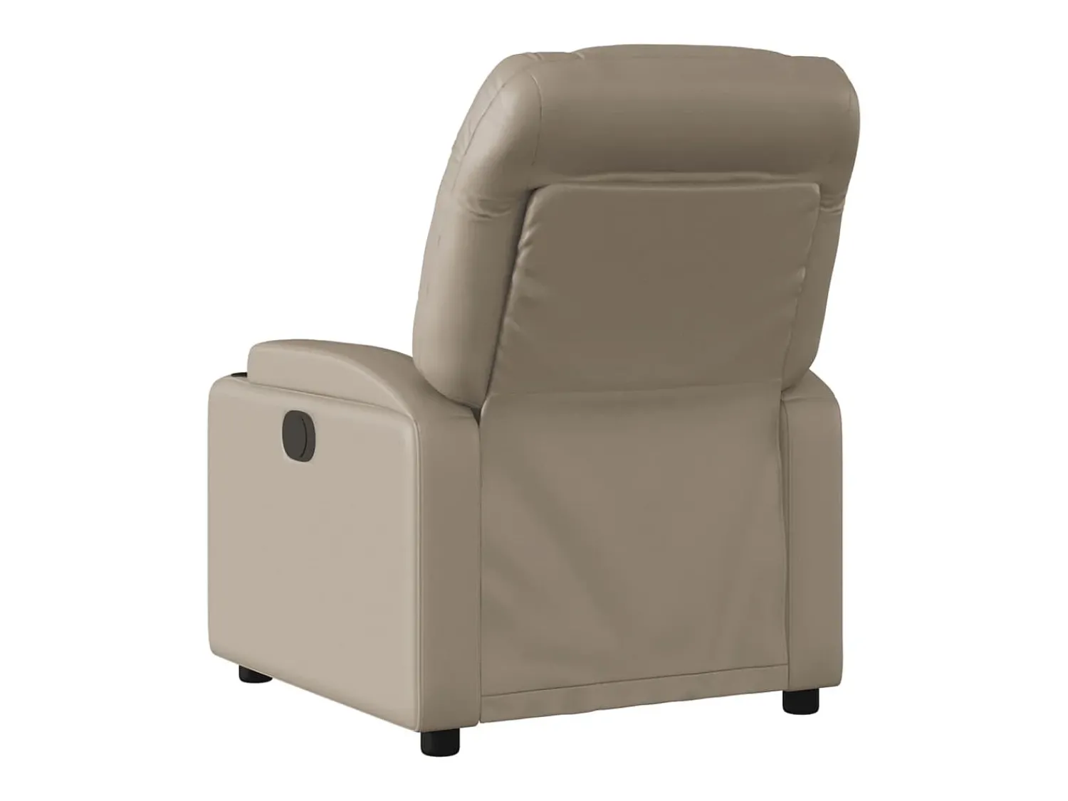 Poltrona* Poltrona reclinável couro artificial cor cappuccino PT391877 Castanho