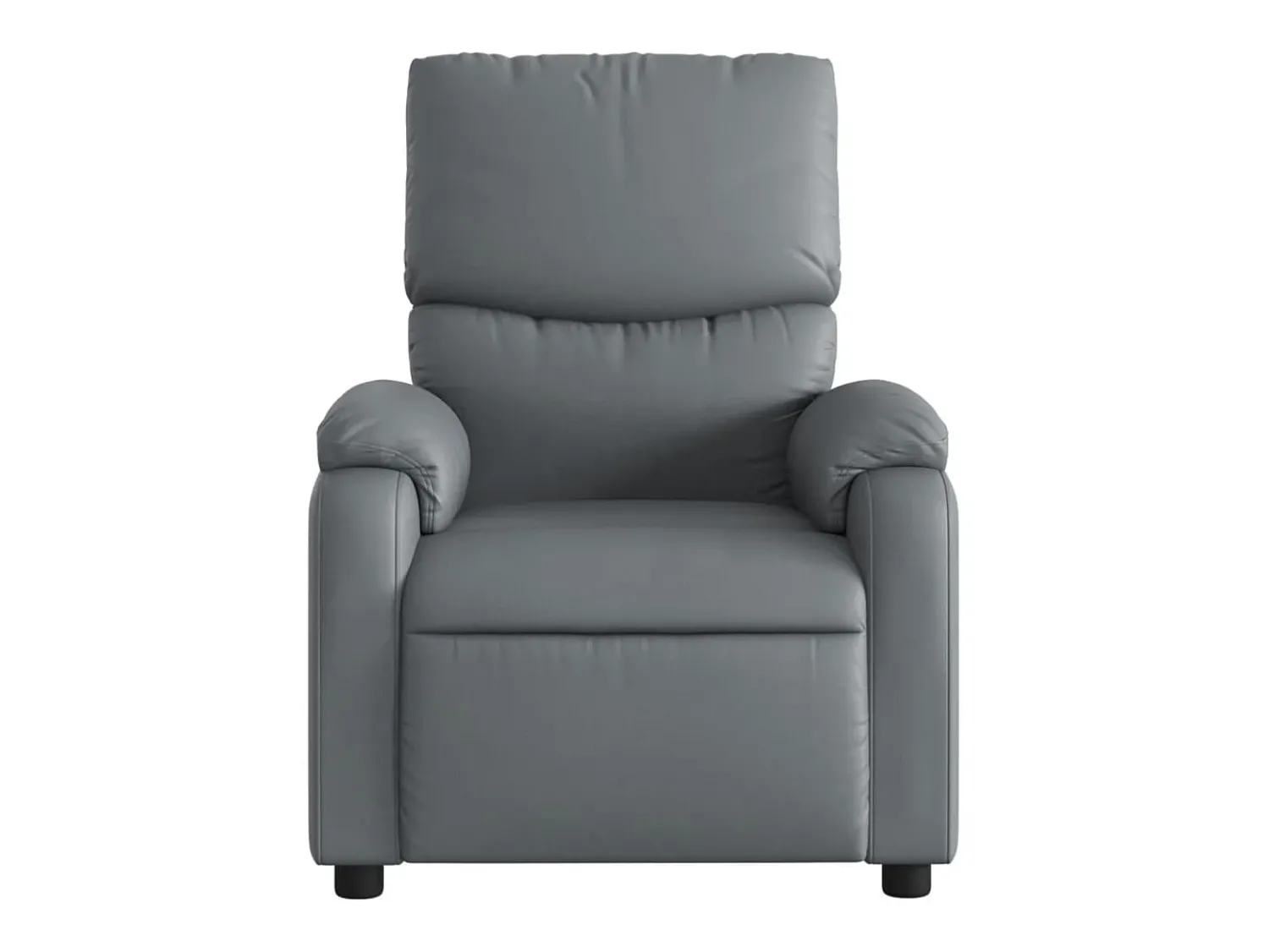 Poltrona* Poltrona reclinável couro artificial SHL468610 Cinzento