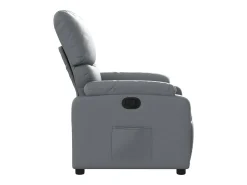 Poltrona* Poltrona reclinável couro artificial SHL468610 Cinzento
