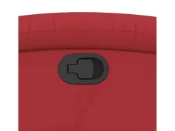 Discount Poltrona reclinável couro artificial SHL735226 Vermelho