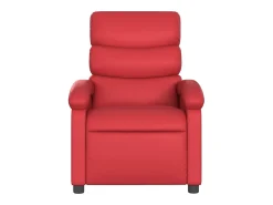 Discount Poltrona reclinável couro artificial SHL735226 Vermelho