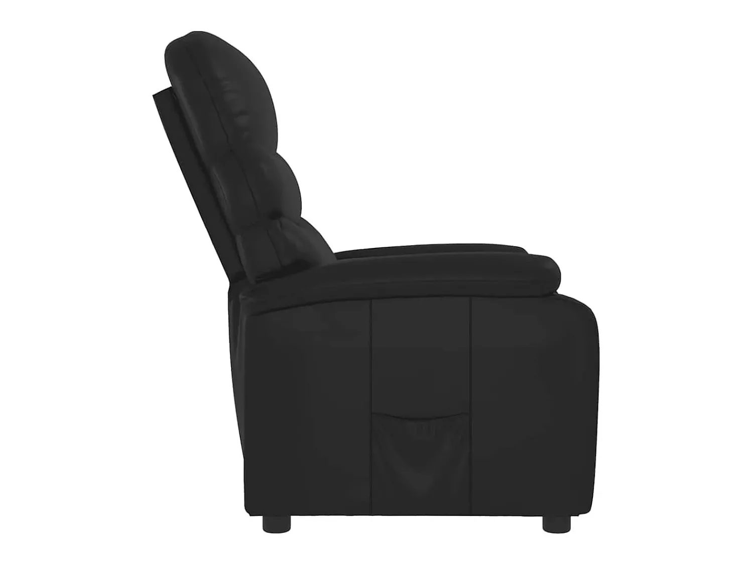 Poltrona| Poltrona reclinável couro artificial SHL714158 Preto