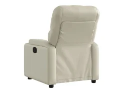 Poltrona| Poltrona reclinável couro artificial cor PT142987 Creme