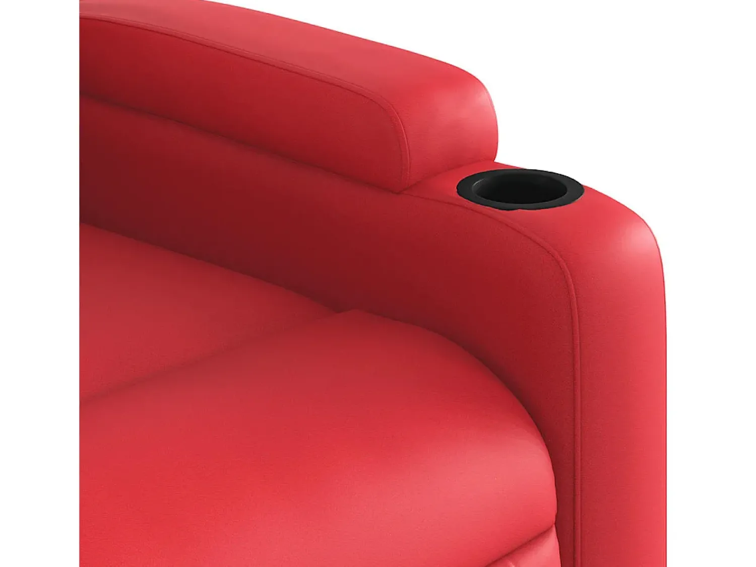 Clearance Poltrona reclinável couro artificial SHL100304 Vermelho