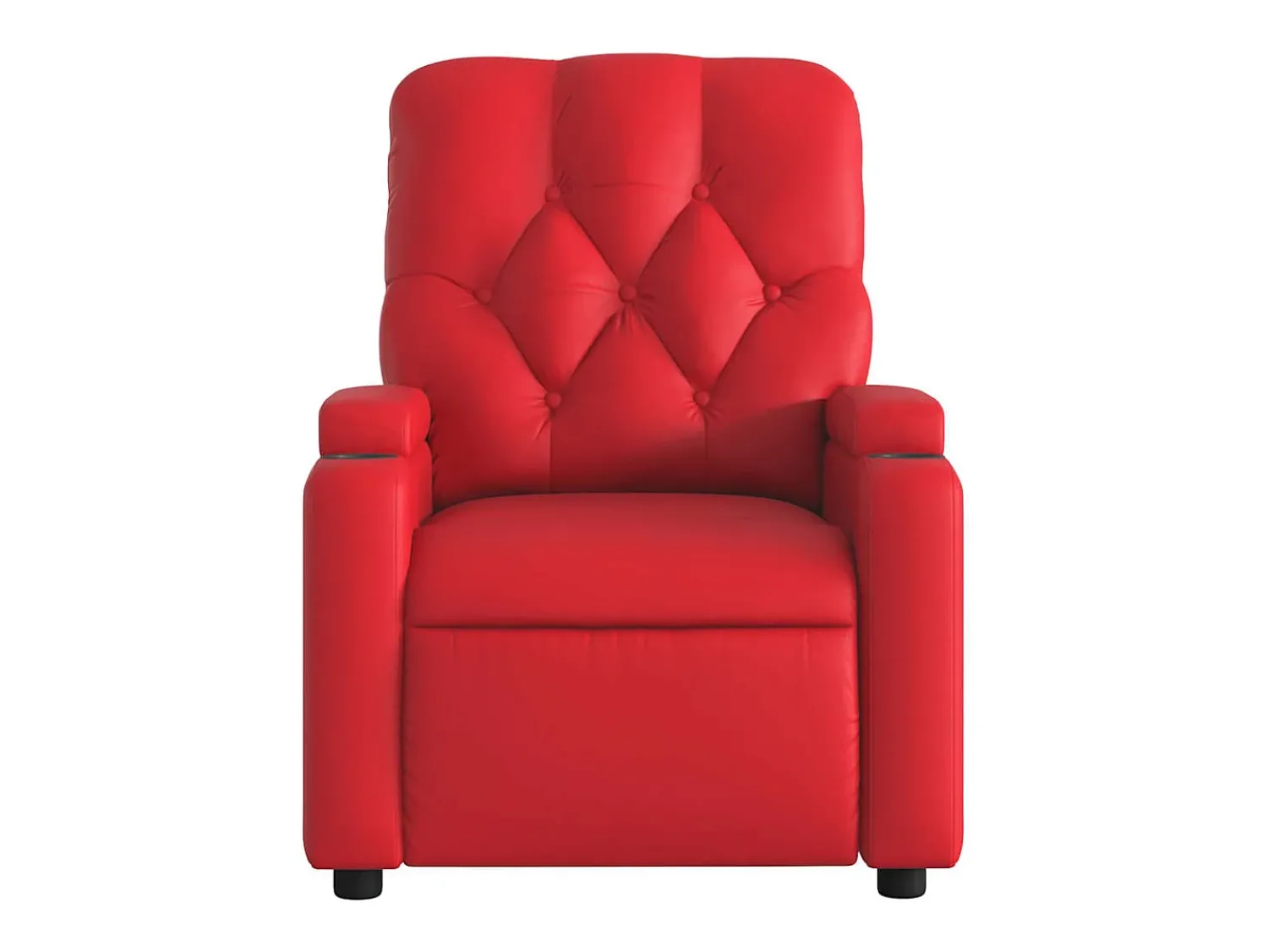 Clearance Poltrona reclinável couro artificial SHL100304 Vermelho