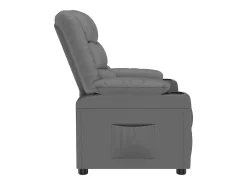 Hot Poltrona reclinável couro artificial SHL980419 Cinzento