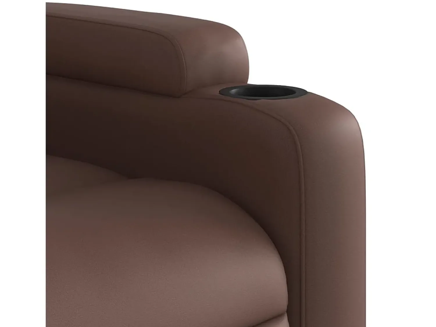 Poltrona* Poltrona reclinável couro artificial SHL55639 Castanho