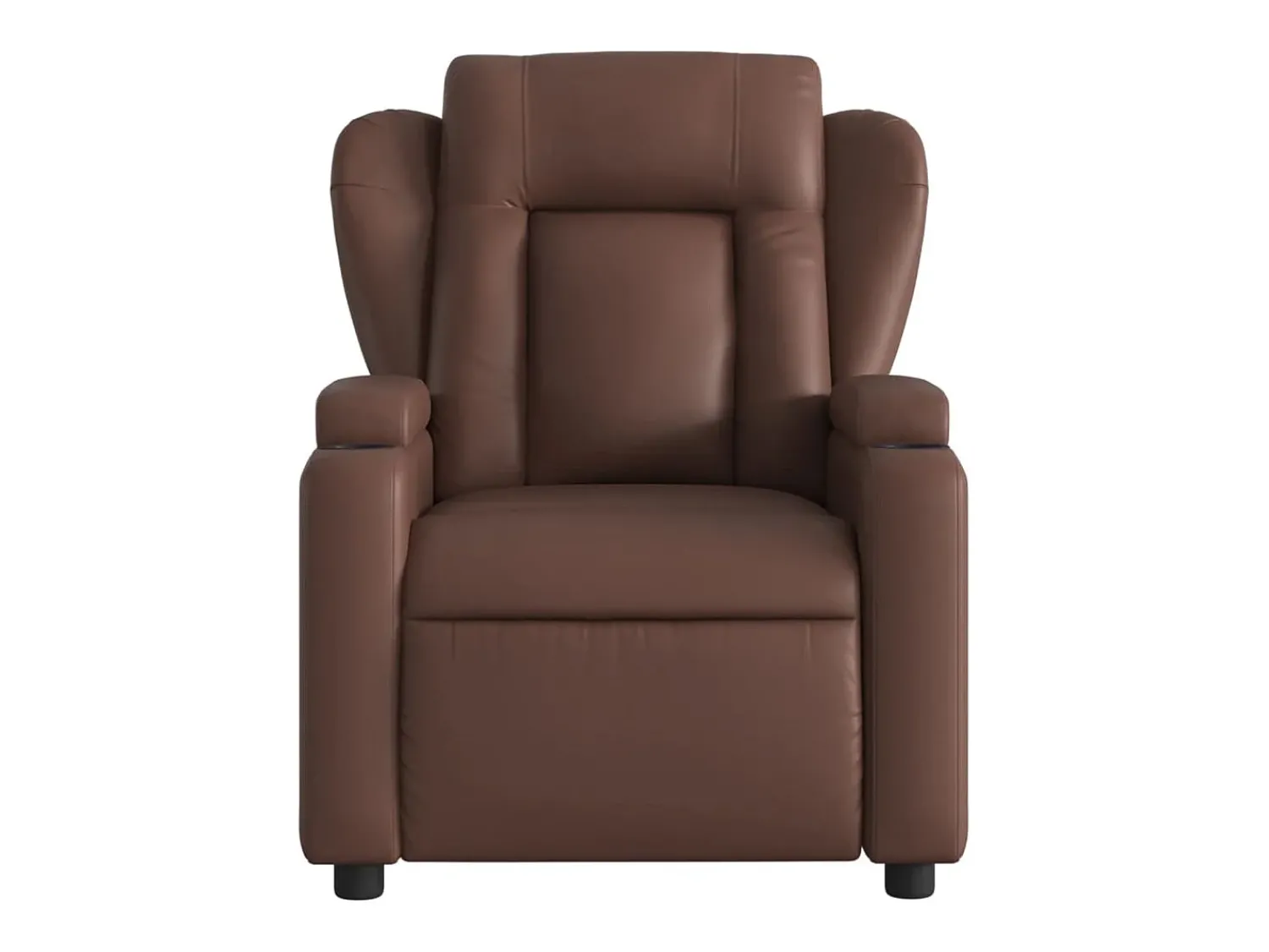Poltrona* Poltrona reclinável couro artificial SHL55639 Castanho