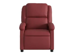 Poltrona* Poltrona reclinável couro artificial tinto SHL797727 Vermelho