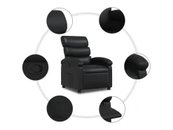 Poltrona reclinável couro artificial SHL768266^ Poltrona