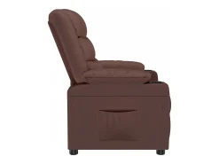 Poltrona| Poltrona reclinável couro artificial SHL923404 Castanho