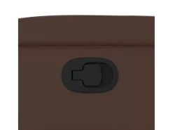 New Poltrona reclinável couro artificial SHL650249 Castanho