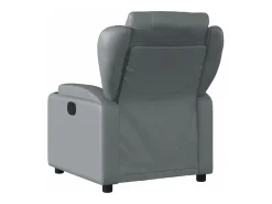 Poltrona*vidaxl Poltrona reclinável couro artificial Cinzento