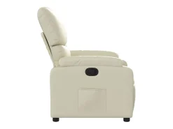Online Poltrona reclinável couro artificial cor SHL908508 Creme