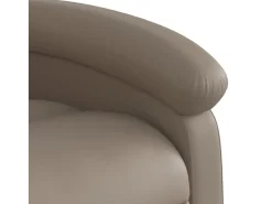 Poltrona reclinável couro artificial cor cappuccino SHL530797^ Poltrona