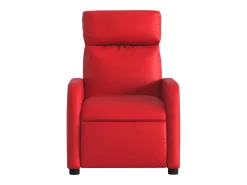 Poltrona reclinável couro artificial SHL456522^ Poltrona