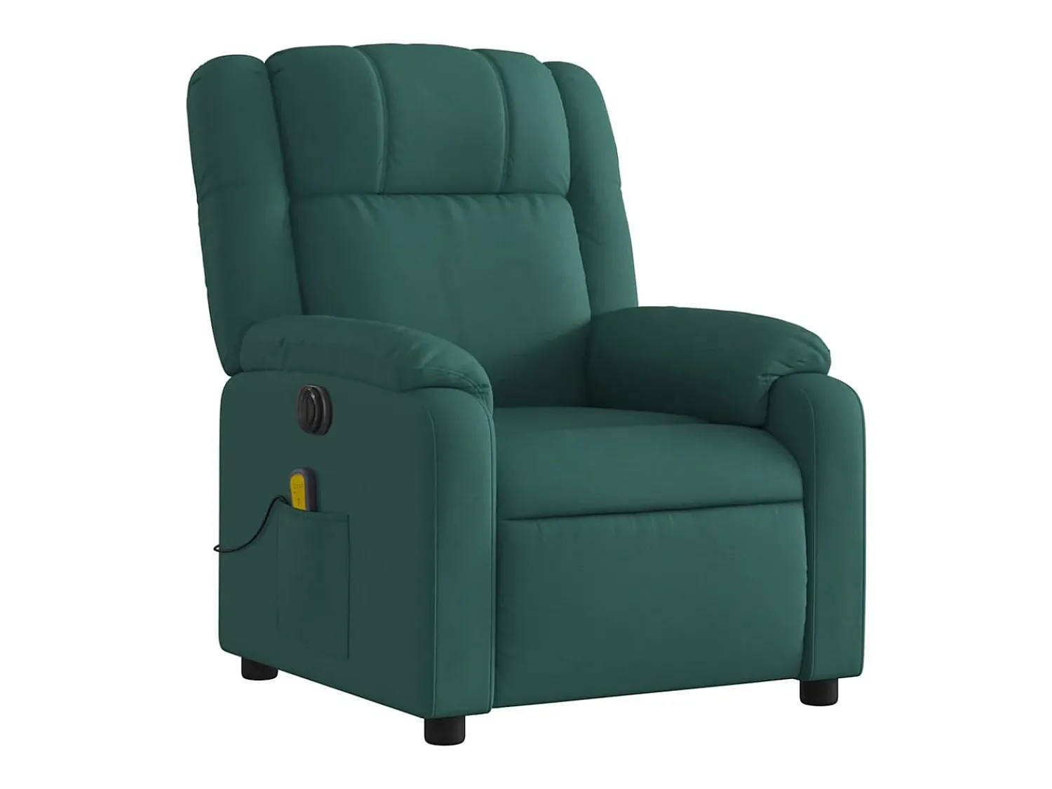 Poltrona| Poltrona reclinável de massagens elétrica tecido verde-escuro SHL873722 Verde pinho